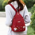 thumbnail image 1 of Bolso de pecho bordado a la moda para mujer, Mini mochila cruzada con múltiples bolsillos, mochila de viaje impermeable Fivean unisex, 1 of 1