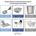 thumbnail image 5 of PetFusion PF-LC1A Portable Cat Litter Disposal (Locking Handle, Complimentary Litter Deodorizer & 10 Biodegradable/Compostable Waste Bags Incl.), White and Black, 5 of 8