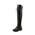 thumbnail image 1 of Chic Strappy High Knee Boots,A New Style for Trendsetting Cool Girls US7, 1 of 4