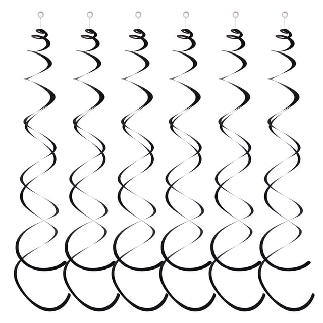 Toystoory 6 pack/lote colgante en ingredientes seguros artesanía exquisita DIY guirnalda colgante decorativa inodoro Kits de decoración para fiestas Negro