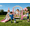 Pink, variant on KORIMEFA 6-in-1 Kids Slide and Swing Set, Indoor and Outdoor Playground for Todder Age 1-5, Includes Slide, Swing, Basketball Hoop, and Climber