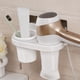 thumbnail image 3 of Soporte para secador de pelo, estante colgante para secador de pelo montado en la pared con organizador, estante de almacenamiento para tazas, secador de pelo sin perforación, alisador yeacher natural, 3 of 7
