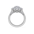 thumbnail image 2 of IGI Certified 2.50 Ct Classic Oval Cut Lab Grown Diamond Halo Ring for Engagement Solid 14K White Gold Size 4.5 (F-G/VS1) by Caratup, 2 of 9