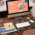 thumbnail image 5 of Desk Pad, Fantasy Shelves Desk Mat, Shelves Full of Books Large Gaming Mouse Pad for Desk, 31.5"x11.8" Extended Big Computer Keyboard Mouse Pad with Non-Slip Base and Stitched Edge, 5 of 13
