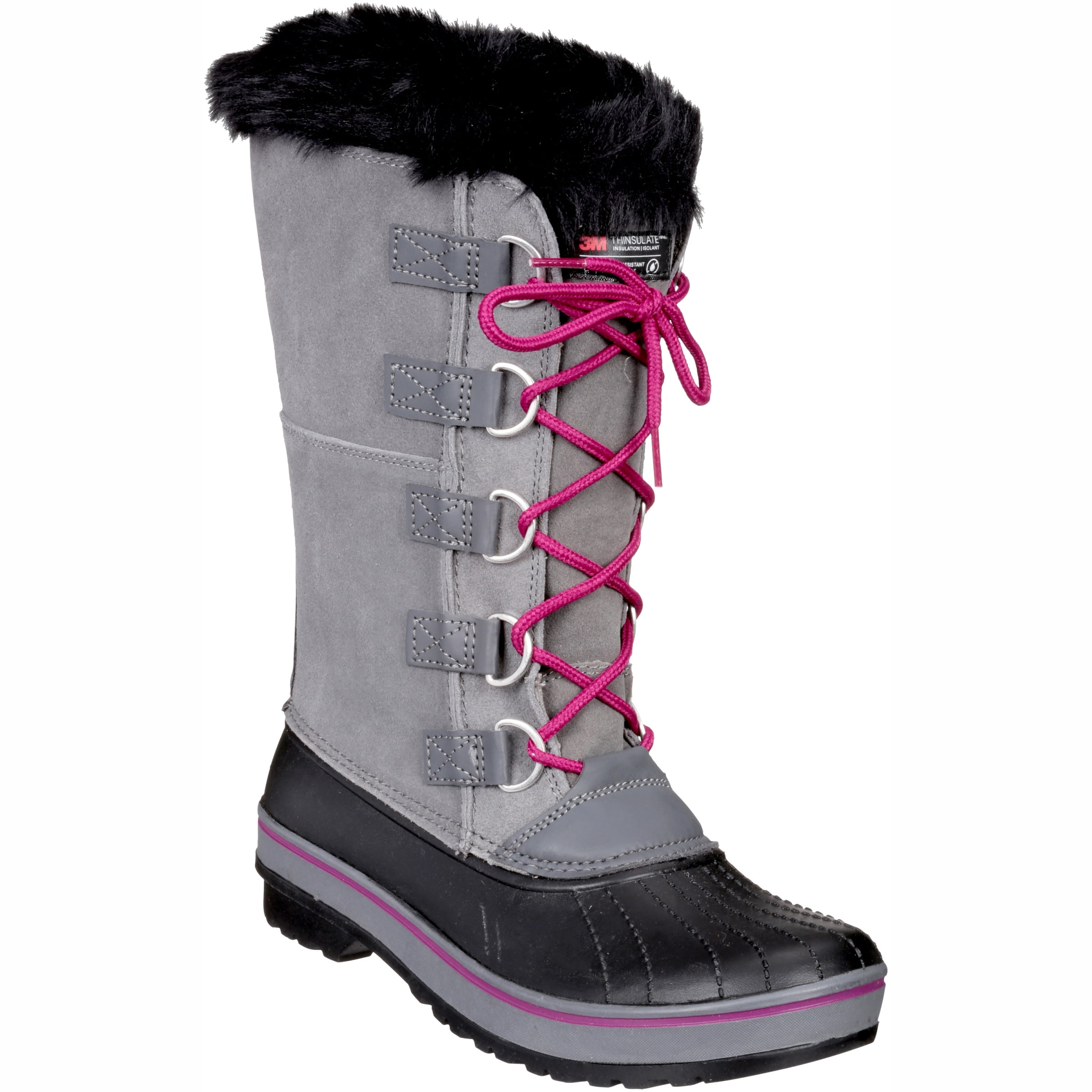 lace up winter boots tall