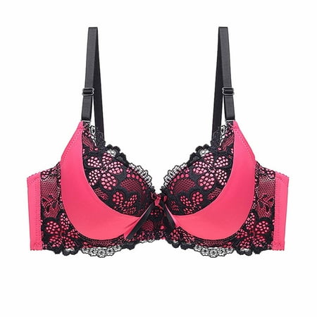 Elainilye Fashion Womens Bra Wirefree Gathering Bra Casual Breathable Minimizer Bra