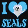 thumbnail image 3 of CafePress - I Love (Heart) Seals Kids Dark T Shirt - Dark T-Shirt Kids XS-XL, 3 of 4