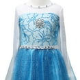 thumbnail image 6 of YUEHUAN Girl's Blue Princess Dress Queen Dress Christmas Birthday Dress Up, 6 of 8
