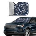thumbnail image 3 of Kdxio Cherry Blossoms on Navy Background Print Front Windshield Sun Shade,Folding Auto Sunshade for Car Truck SUV-Medium, 3 of 7