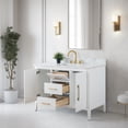thumbnail image 5 of Vanity Art 48" Single Sink Bathroom Vanity Cabinet with Ceramic Countertop, 5 of 12