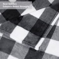 thumbnail image 5 of PiccoCasa Flannel Fleece Blanket Sofa Blankets for Couch Sofa, Black and White King/90"x102", 5 of 7