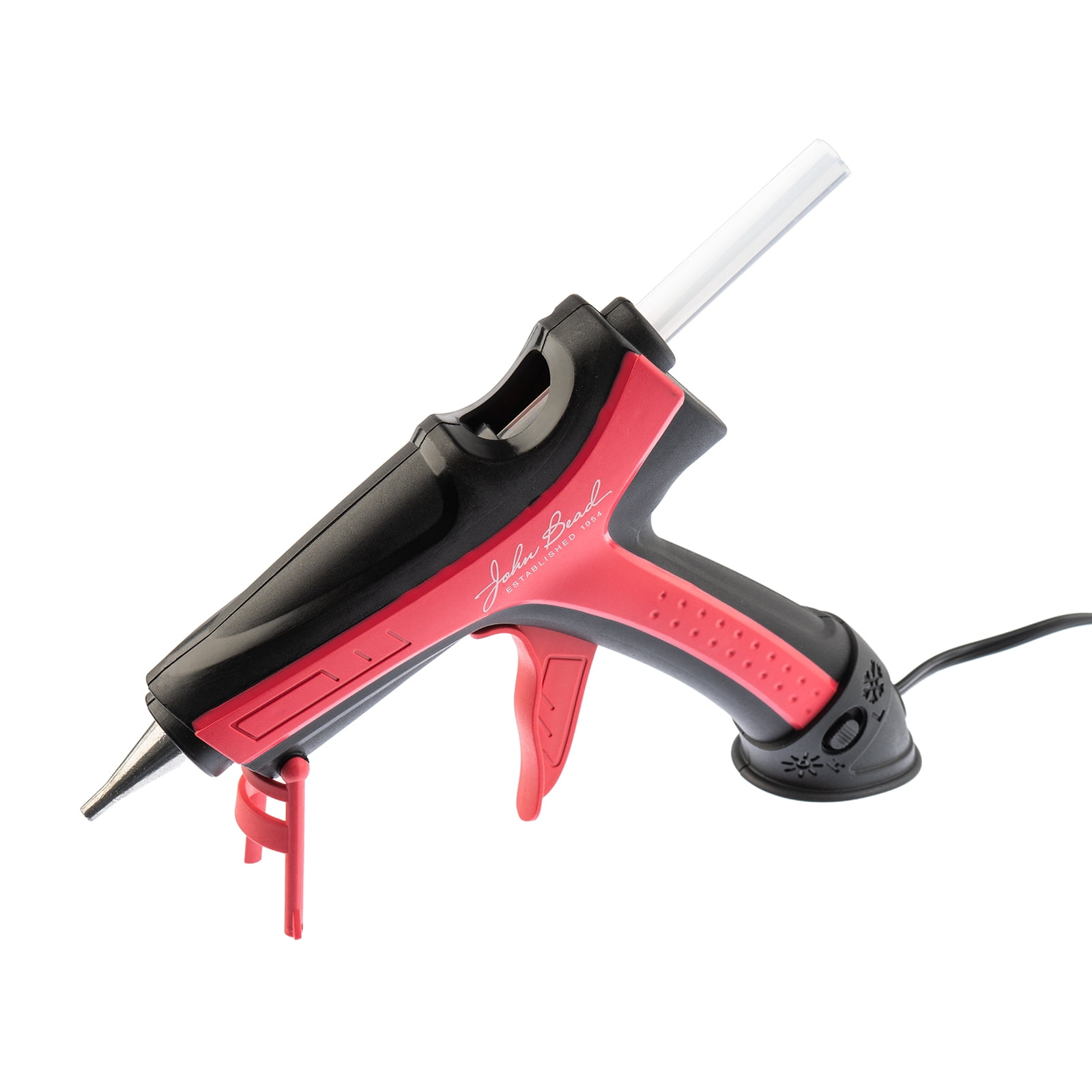 John Bead™ Hot Melt Dual Temperature Glue Gun with 2 Glue Sticks