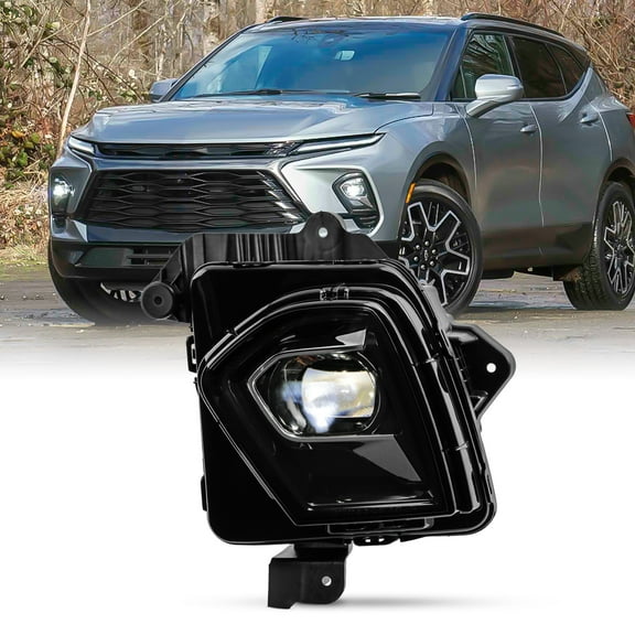 AKKON - Fits 2023-2024 Chevy Blazer [Full LED] Projector Black Headlight Headlamp Driver Left Side Replacement