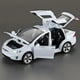 thumbnail image 1 of 1:32 simulación tesmodelx modelo de coche de aleación modelo de puerta abierta sonido y luz tire hacia atrás juguetes para niños, 1 of 6