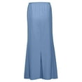 thumbnail image 7 of GEWSEY Womens Maxi Skirt 2025 Casual Flowy Elastic High Waist Long Skirts (Blue, XXL), 7 of 7