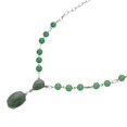thumbnail image 3 of Green Aventurine  Mix Silvertone Necklace for Women Jewelry for Women Size 18-20" Ct 57.4 Birthday Christmas Gifts, 3 of 6