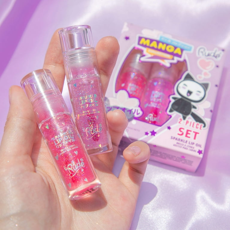 RUDE COSMETICS Manga Collection Sparkle Lip Oil Duo