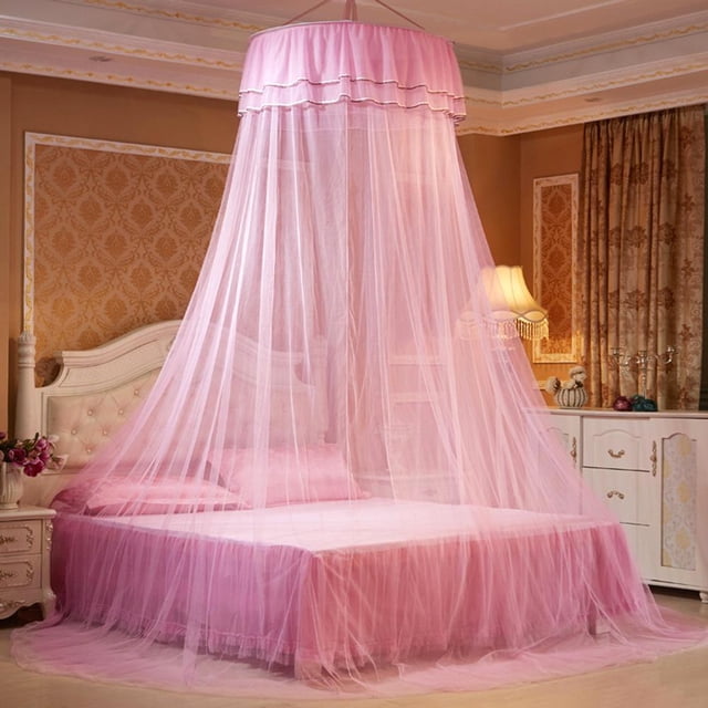 Greensen Breathable Round Canopy Lace Princess Style Mosquito Net Bed Curtain