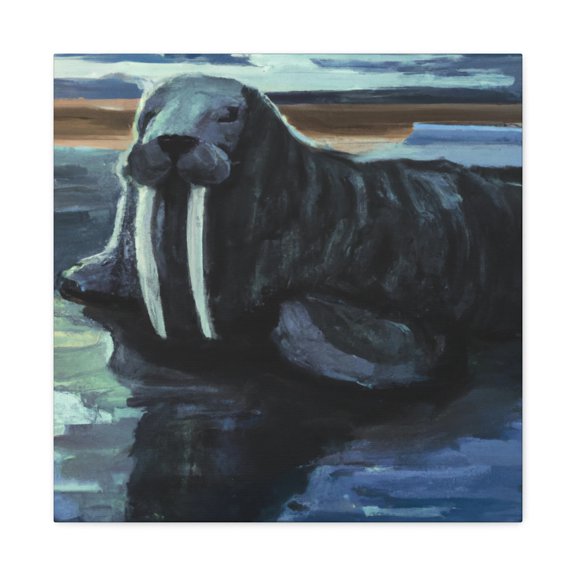 Walrus on the Rocks - Canvas