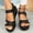 Black, variant on Womens Orthopedic Sandals Trekking Sandals Hook And Loop Platform Sandals For Women Summer Beach Shoes Non Hiking Shoes Womens Sandals Sky Blue US :6