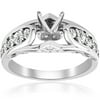 Pompeii3 3/8ct Diamond Engagement Ring Setting Vintage Mount 14K White Gold