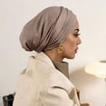 thumbnail image 4 of ISUHAZBO Head Wraps For Women Head Scarf Turban Hat Stretchy Neck Covering Hijab Cap Headwear Adjustable Headwraps Turban Headwraps One Size, 4 of 4
