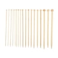 thumbnail image 1 of Shisuyan 36pcs Knitting Tools Bamboo Crochet Hooks for Gift Giving White Natural Bamboo Design, 1 of 8