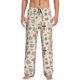 thumbnail image 1 of Fotbe Forest Mushrooms Insects Pantalones de Pijama para Hombre, Pantalones de Dormir, Pantalones de Casa con Cintura Ajustable y Bolsillos-XX-Large, 1 of 6
