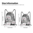 thumbnail image 4 of Kdxio Cats Group Print Drawstring Backpack Bag,Waterproof Draw String Back Sack, Gym Drawstring Bags Swim Bag For Unisex, 4 of 9