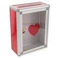 thumbnail image 1 of 1PC Aluminium Alloy Collection Box with Lock Wall Hanging Charity Box Portable Collection Box for School Classroom Outside Use, 1 of 8