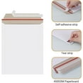 thumbnail image 3 of YWC-50 Pack 7x9 Pouces Enveloppes Rigides Blanches en Carton pour Documents, Photos, CD, 3 of 4