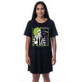 thumbnail image 5 of Beetlejuice Womens' Minimalist Character Logo Nightgown Sleep Pajama Shirt, 5 of 5