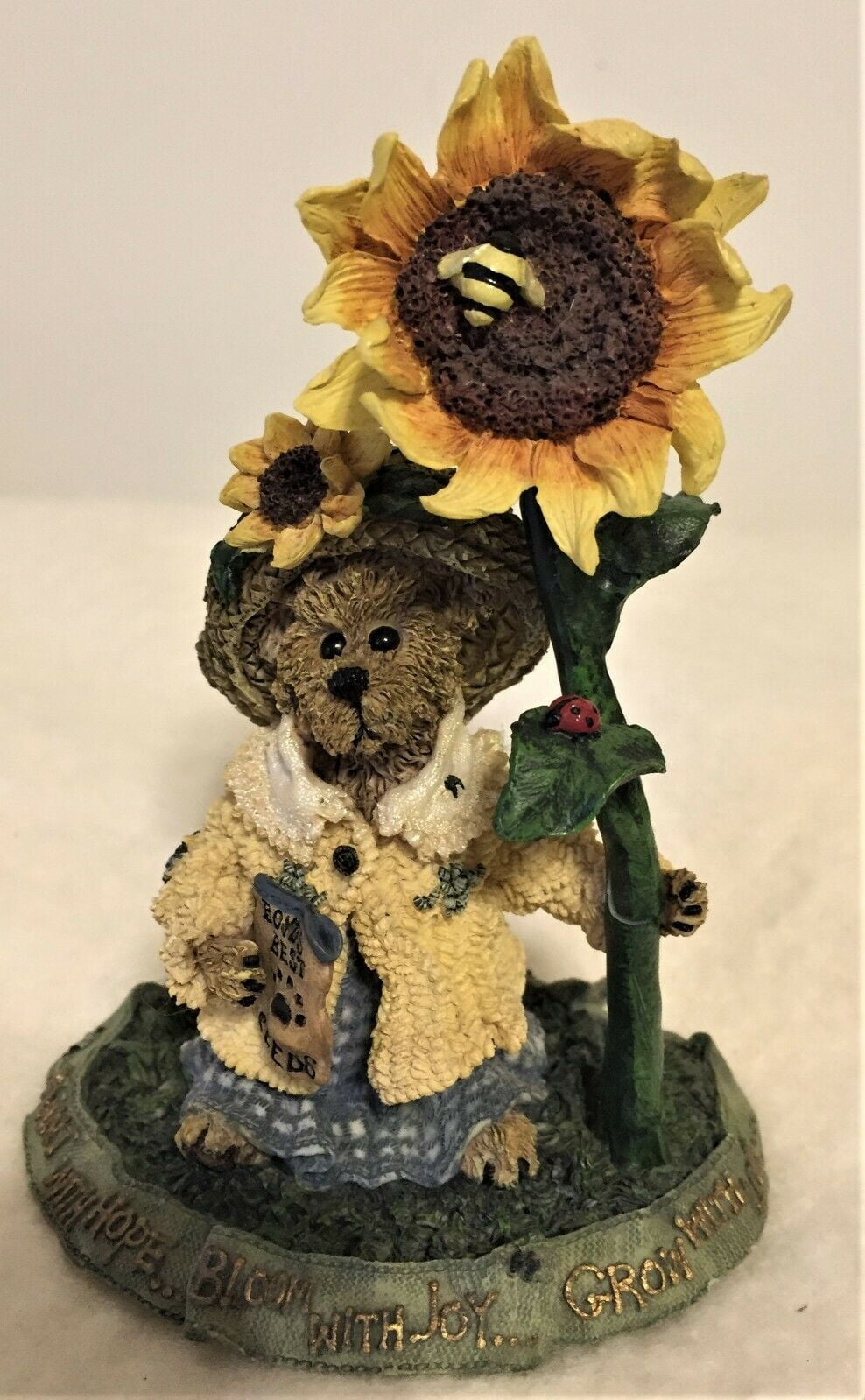 Boyds Bears Bearstone Resin Figurine Blossom B. Berriweather...Bloom