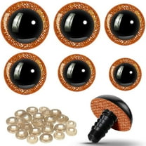 60 Pcs Large Safety Eyes Stuffed Animals Eyes Plastic 16-30 mm Craft Crochet Accessories for DIY of Puppet Bear Doll, Making Sewing Supplies, 6 Sizes