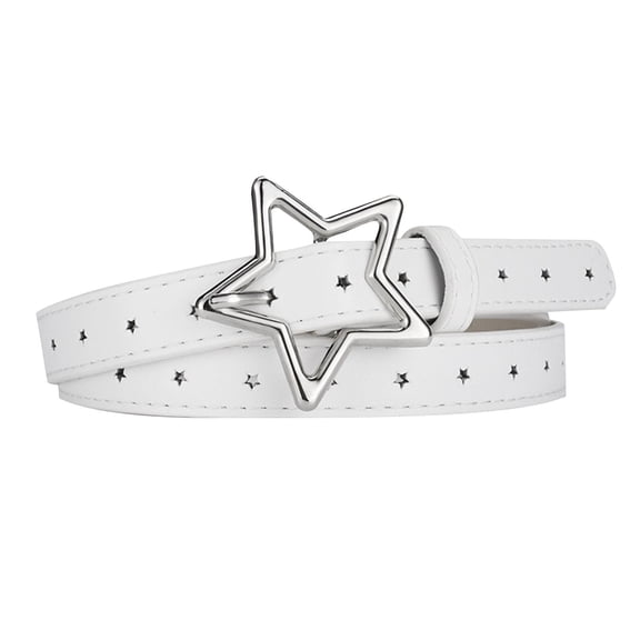 TELOLY Girls' Star Buckle Belt – Trendy,Adjustable&Lightweight for Kids&Teens