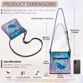 thumbnail image 7 of Eheartsgir Lightweight Ladies Shoulder Bag for Outdoor Travel, Waterproof Fashion Shoulder Crossbody Purse, Galaxy Sea Turtle, 7 of 7