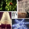 thumbnail image 2 of LINLIN LED Curtain Lights,300 LEDs Window Curtain Fairy Lights,3mX3m USB Copper Wire Lights,8 Modes String Lights with Remote Control for Party Wedding Home Garden Christmas Decoration, 2 of 9