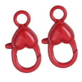 thumbnail image 3 of Abbraccia 2 Pieces Lobster Clasp Lobster Claw Clasp DIY Heart Shape, Cute Keyring Buckle Hook for Purse Keychain, Sewing Charms Keyring Red, 3 of 10