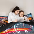 thumbnail image 5 of Race Car Bedding Set Extreme Sports Comforter Set Cool Car Comforter Car Sports Quilt Set 1 Comforter Set with 2 Pillowcases Queen Size, 5 of 7