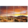thumbnail image 2 of Land with Thick Clouds At Sunset - African Landscape Canvas Art Print, 2 of 3