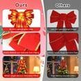 thumbnail image 5 of Pakyozj 2 Pcs Large Lighted Red Bows for Christmas Tree Topper, 20 x 11 Inch Pre Lit Red Wreath Bow Light up for Fall Halloween Thanksgiving Christmas Decorations Outdoor Indoor, 5 of 7