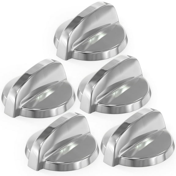 APPLAYERR 5PCS Oven Stove Burner Knob for GE ECBP82SM1SS JB650ST1SS JBP77SM1SS OEM WB03T10284 Metal Brand New Easy Operation