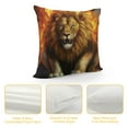 thumbnail image 4 of COMIO  Tiger and Lion Animal Throw Pillow Covers Decorative Pillowcases Throw Cushion Case for Bedroom, Living Room, Sofa, Couch and Bed, 4 of 5