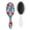 White-1, variant on Hair Brush Pioneer Colorful Floral Cushion Base Hair Brushes Touch Paddle Oval Hairbrush
