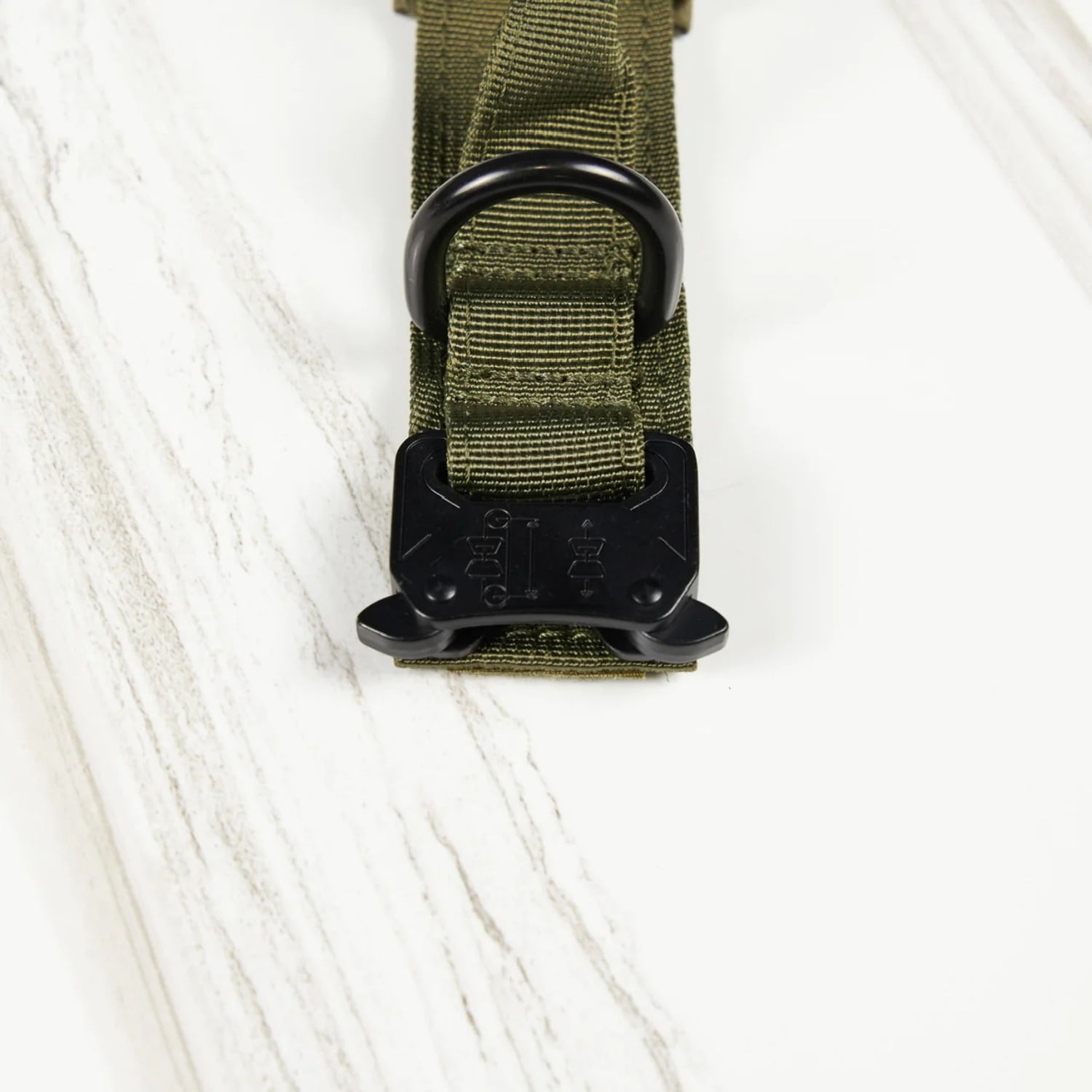 Tactical Nylon Dog Collar Green