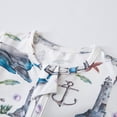 thumbnail image 6 of WIBACKER Convertible Footie Pajamas for Baby Boys Viscose from Bamboo Nautical Toddler Sleepers 2-Way Zipper PJs 12-18M, 6 of 10