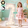 thumbnail image 3 of Marquee Light Up Numbers Teebloom de 3 pies con bolsa de agua pesada, 3 of 6