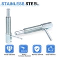thumbnail image 3 of Uxcell 5 Pack Retractable Indexing Plunger Pin, M8 L Spring Plunger Carbon Steel Spring Loaded Latch Telescopic Locking Pin for Machinery Shipbuilding, 3 of 6