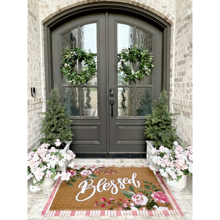 EJWQWQE Funny Doormat Indoor Outdoor 15.7 X 23.6 Inches Home Front Porch  Rugs Flower Carpet Gift Bedroom Corridor Entrance Patio Greeting Decoion
