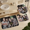thumbnail image 6 of 5 Seconds of Summer 5Sos 4PCS Bathroom Sets Shower Curtain Sets with Toilet Lid Cover, U-Shaped Mat And Bath Mat, 6 of 8